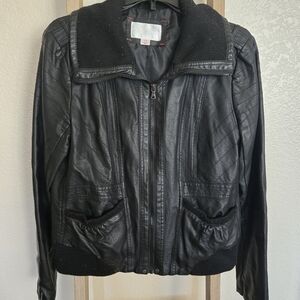 Women's Black Leather Jacket
